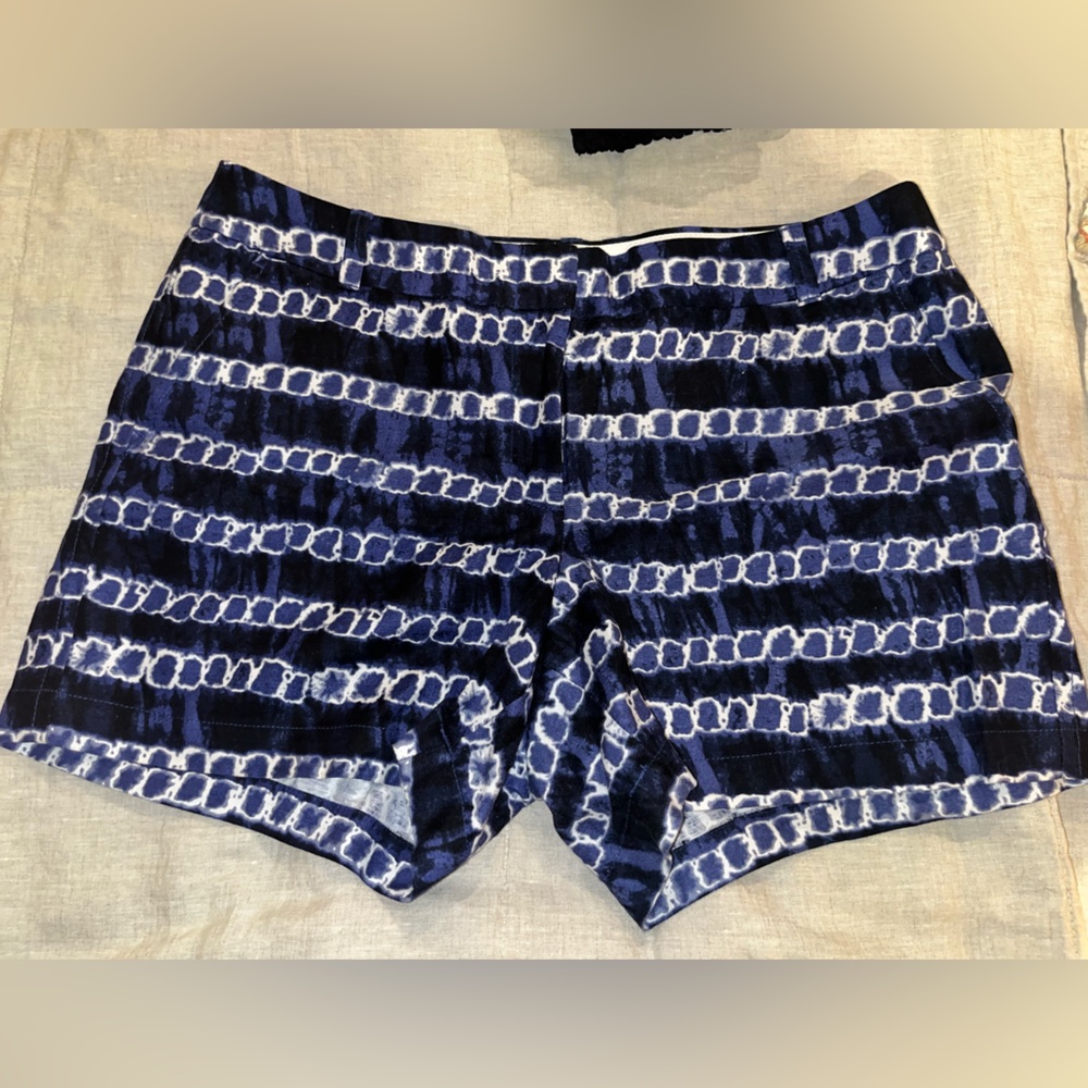 JCrew Blue Tie Dyed Shorts